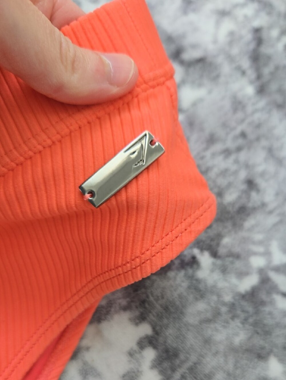 Gymshark Coral High Rise Ribbed Bikini Bottom - Picture 2 of 7